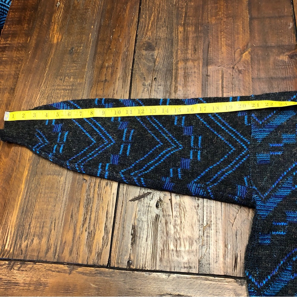 Vtg Michael Gerald Large Abstract Patterned Knit … - image 4